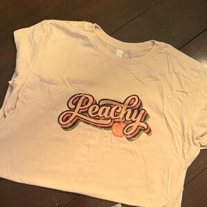 Peachy Graphic Tee - Cream
